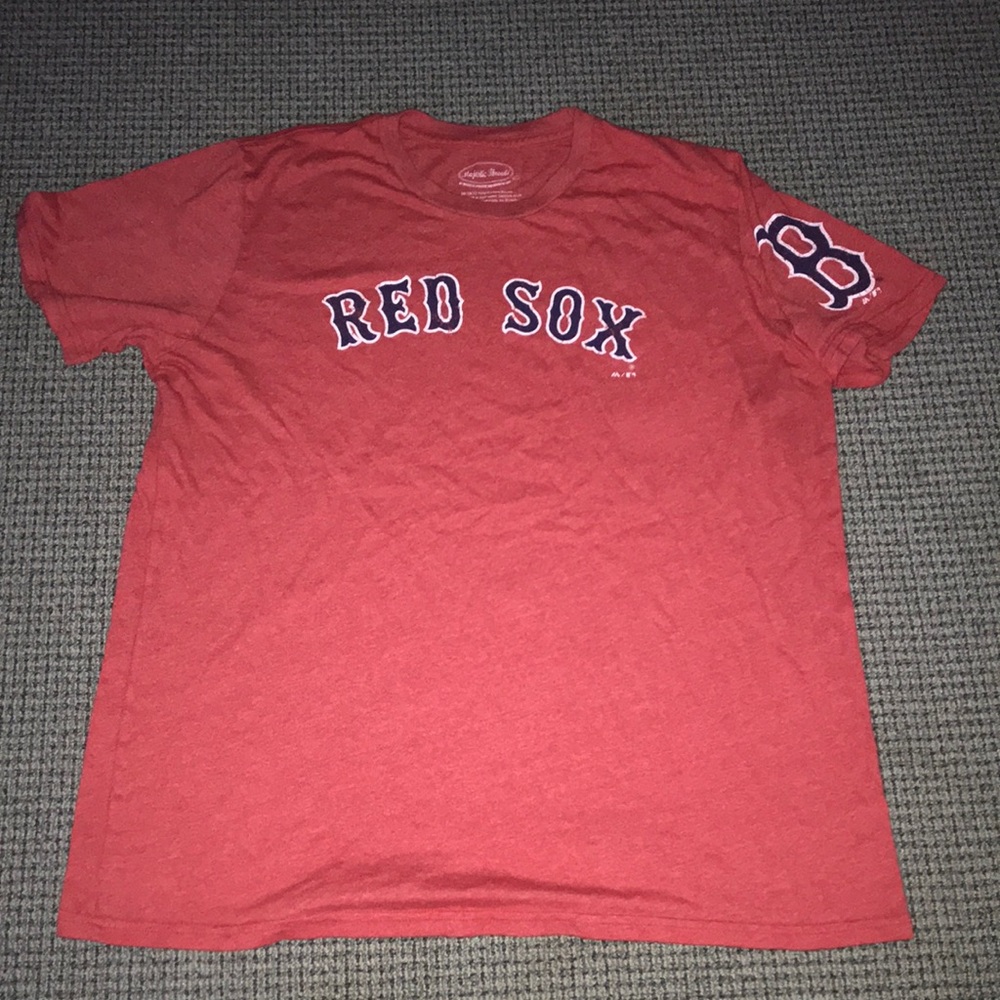 Boston Red Sox Men's Red Logo Tee